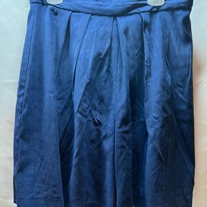 Elegant Blue Women's Skort Peach Skin Fabric Preppy